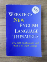 Anticariat: Webster's new english language thesaurus