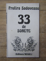 Anticariat: Profira Sadoveanu - 33 de sonete