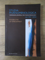 Anticariat: Studia Phaenomenologica. Romanian journal for phenomenology (volumul 1, XII, 2012)