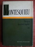 Montesquieu - Despre spiritul legilor (volumul 3)