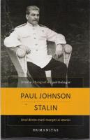 Anticariat: Paul Johnson - Stalin. Unul dintre marii monstri ai istoriei