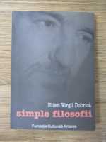 Anticariat: Elisei Virgil Dobrica - Simple filosofii