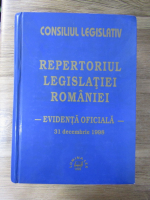 Repertoriul legislatiei Romaniei. Evidenta oficiala, 31 decembrie 1998