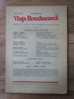 Revista Viata Romaneasca, anul XXXIII, nr. 11, noiembrie 1980