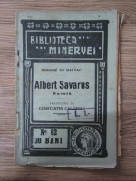 Honore de Balzac - Albert Savarus