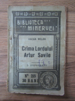 Oscar Wilde - Crima lordului Artur Savile