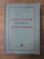 Anticariat: Dictionar tehnic ruso-roman