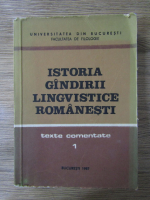 Istoria gindirii lingvistice romanesti