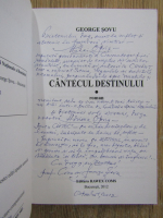 George Sovu - Cantecul destinului (cu autograful autorului)