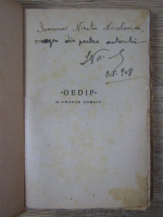 Lucian Voiculescu - Oedip de George Enescu (cu autograful autorului, 1947)