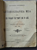 Anticariat: Zacharia Antinescu - Autobiografia mea seu un voiagiu in timpu de 70 ani (1896)