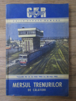 Mersul trenurilor de calatori 1982-1983