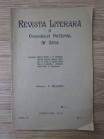 Revista literara a Colegiului National SF. Sava, anul VI, nr. 3, februarie 1932