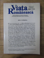 Anticariat: Revista Viata Romaneasca, anul XCVII, nr 8-9, august-septembrie 2002