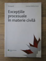 Andreea Catalina Ciurea - Exceptiile procesuale in materie civila