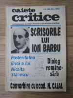 Revista Caiete critice, nr 3-4 (88-89), 1995