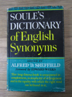 Anticariat: Alfred D. Sheffield - Soule's dictionary of english synonyms