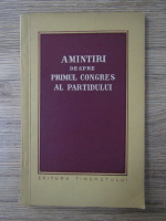 Amintiri despre primul congres al partidului (8-12 mai 1921)