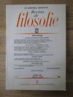 Revista de filosofie, tomul 53, nr. 1-2, ianuarie-aprilie, 2006