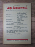 Anticariat: Viata Romaneasca, anul LXXIX, februarie 1984, nr 2