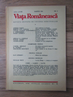 Anticariat: Viata Romaneasca, anul LXXIX, martie 1984, nr 3