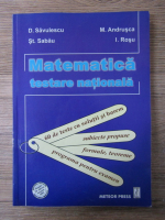 D. Savulescu - Matematica, testare nationala