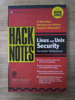 Anticariat: Nitesh Dhanjani - Hack notes. Linux and unix security. Portable reference