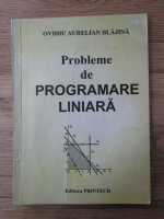 Ovidiu Aurelian Blajina - Probleme de programare liniara