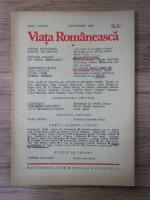 Anticariat: Viata Romaneasca, anul LXXVIII, nr 9, septembrie 1983