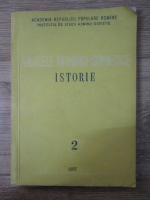 Anticariat: Analele romino-sovietice, nr 2, aprilie-iunie 1957, seria istorie