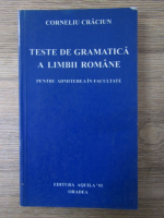 Anticariat: Corneliu Craciun - Teste de gramatica a limbii romane