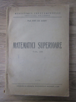 Ion Gh. Sabac - Matematici superioare (volumul 3)