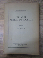 Anticariat: Ion Muslea - Anuarul arhivei de folklor (volumul 2, 1933)