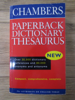 Anticariat: Chambers Paperback Dictionary Thesaurus