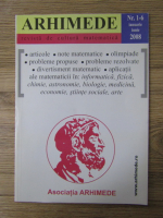 Anticariat: Revista Arhimede, nr. 1-6, ianuarie-iunie, 2008