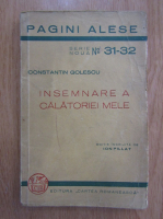 Const. Golescu - Insemnare a calatoriei mele facuta in anul 1824, 1825, 1826