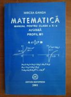 Mircea Ganga - Matematica. Manual pentru clasa a X-a, Algebra profil M1