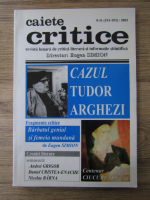 Revista Caiete Critice, nr. 9-11 (191-193), 2003