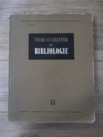 Studii si cercetari de bibliologie (volumul 12)