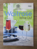 Waitrose. Wine list