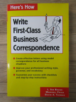 Anticariat: Write first-class business correspondence