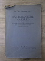 Emil Riegler Dinu - Das rumanische volkslied (1940)