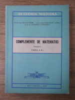 Otlacan Petru - Complemente de matematici (volumul 1, partea a II-a)
