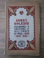 Constantin Golescu - Insemnare a calatoriei mele in anii 1824, 1825 si 1826 (1915)