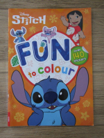 Disney Stich. Fun to colour, over 140 stickers (carte de colorat)