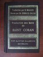 D. Masson, Sobhi El-Saleh - Traduction des Sens du Saint Coran