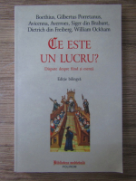 Boethius - Ce este un lucru? Dispute despre fiind si esenta