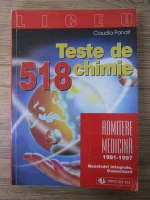 Claudia Panait - 518 teste de chimie