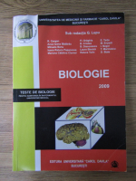 G. Lupu - Biologie 2009. Teste de biologie pentru admiterea in invatamantul universitar medical