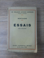 Michel de Montaigne - Essais (volumul 3, 1926)